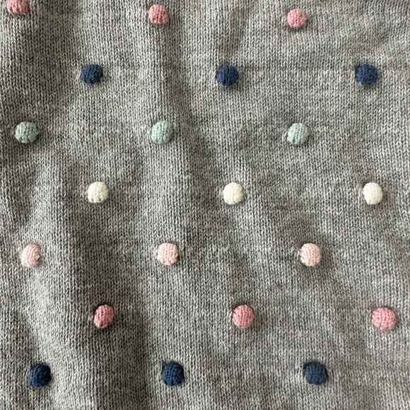 ⭐️HOST PICK⭐️ H&M baby girl sweater with multi-colored swiss dots - Picture 3 of 6